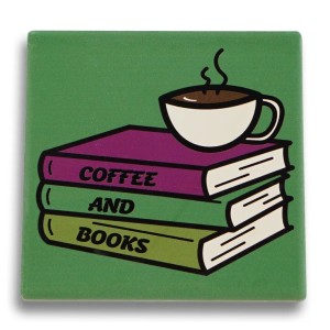 Керамична подложка - Кафе и книги (Пълтни Прес)